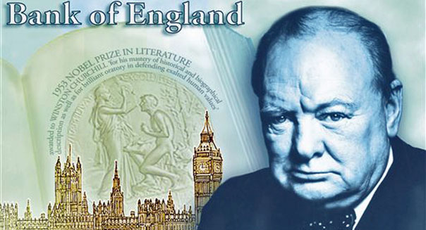 Britain Bank of England Churchill